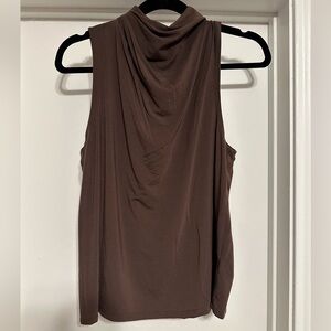 Babaton Brown Sleeveless Top